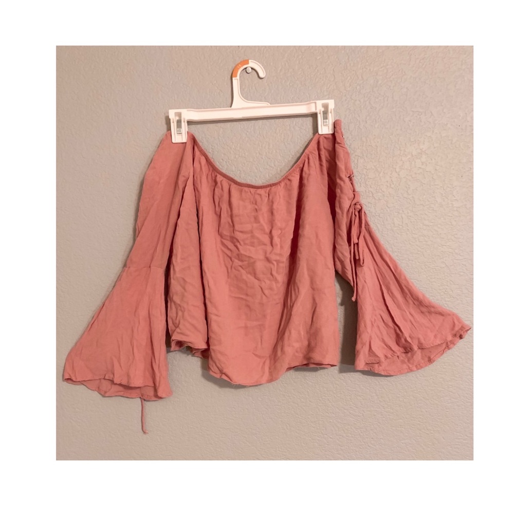 Blush Off-The-Shoulder Shirt